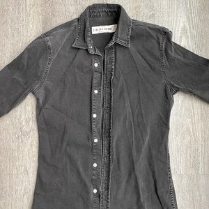 Topman Stretch Skinny Grey button-up